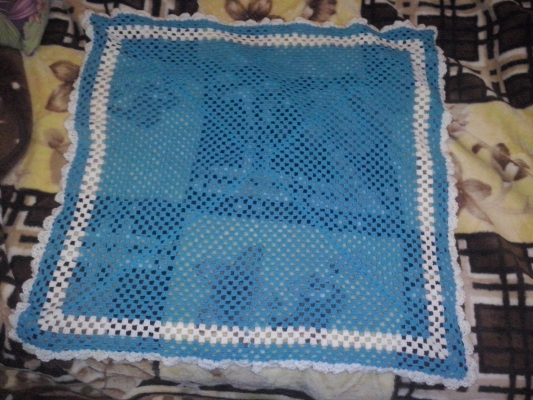 наконец то плед готов