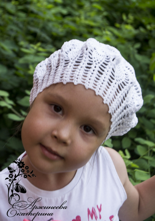 Белая береточка для Киры