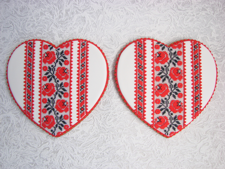 А у меня вот такие свадебные пряники