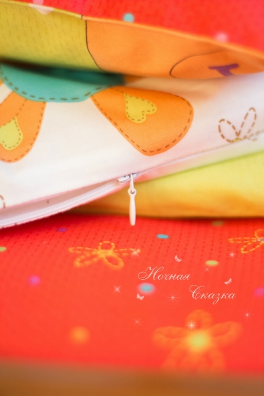 Комплект в кроватку детское постельное белье "Друзья"