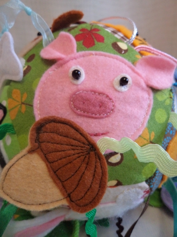 Развивающий мячик "Кто что ест"