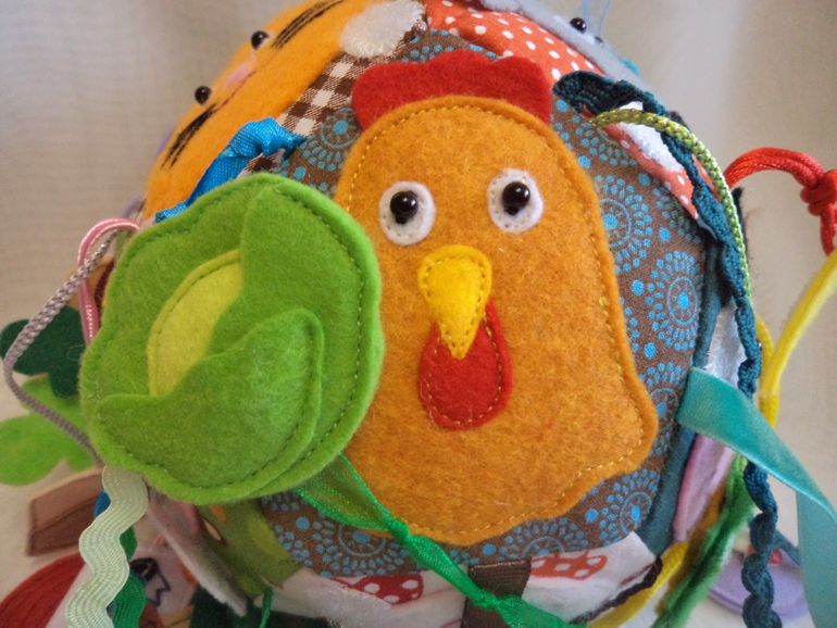 Развивающий мячик "Кто что ест"