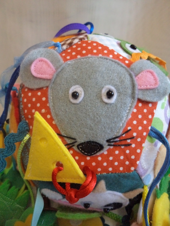 Развивающий мячик "Кто что ест"