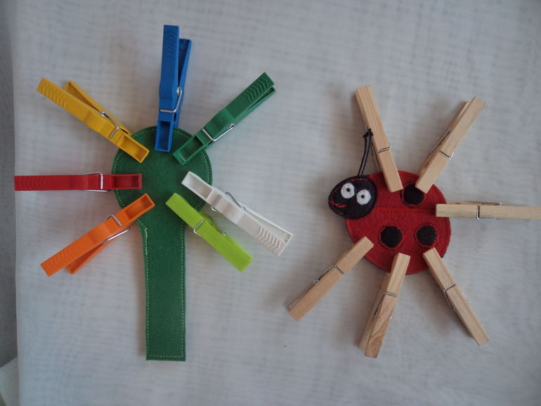 Фетровый набор для игр с прищепками (обновлённый)