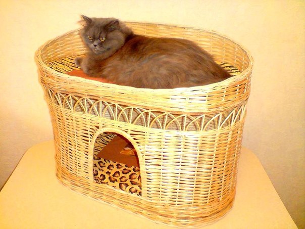 Корзинки для кошек плетеные Корзинки для кошек плетеные