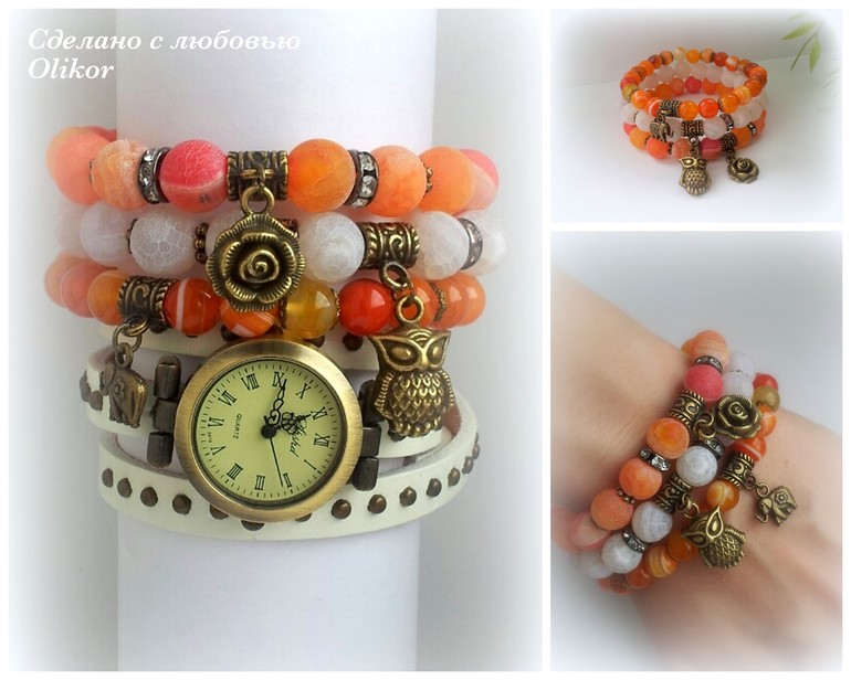 Сет с часами "Оранжевое настроение"