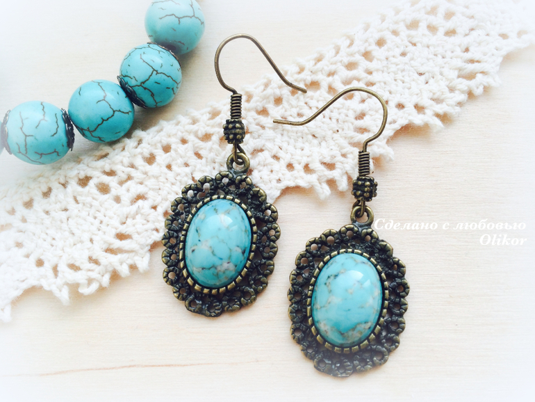 Комплект украшений "Бирюзовый"