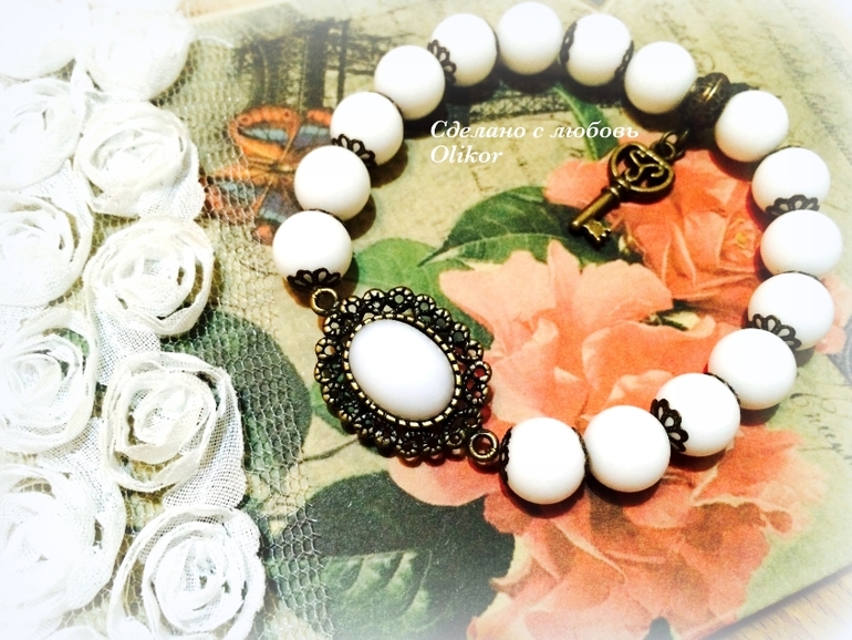 Авторские браслеты из агата "Винтаж"