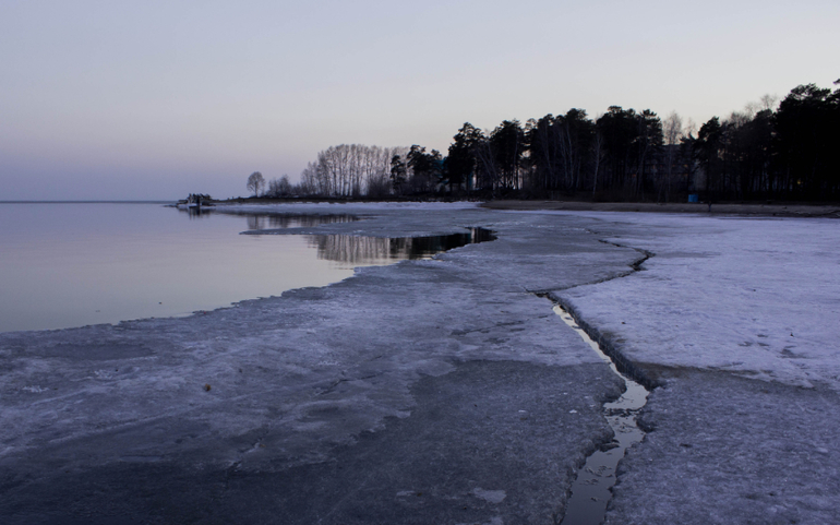 Весна, закат....