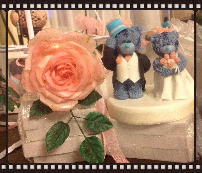 Свадебный торт с мишками