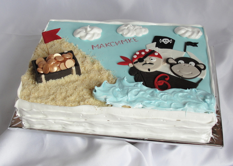 Набор д/торта (пики+свечи) Пираты
