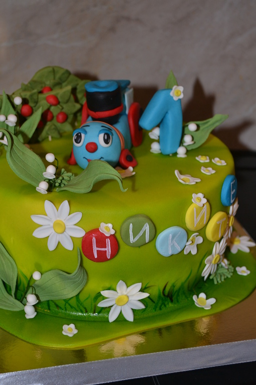 Торт Паровозик из Ромашково