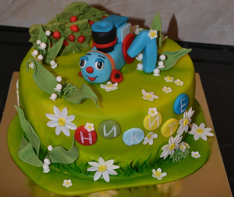 Торт Паровозик из Ромашково