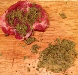 Свинина в конверте.