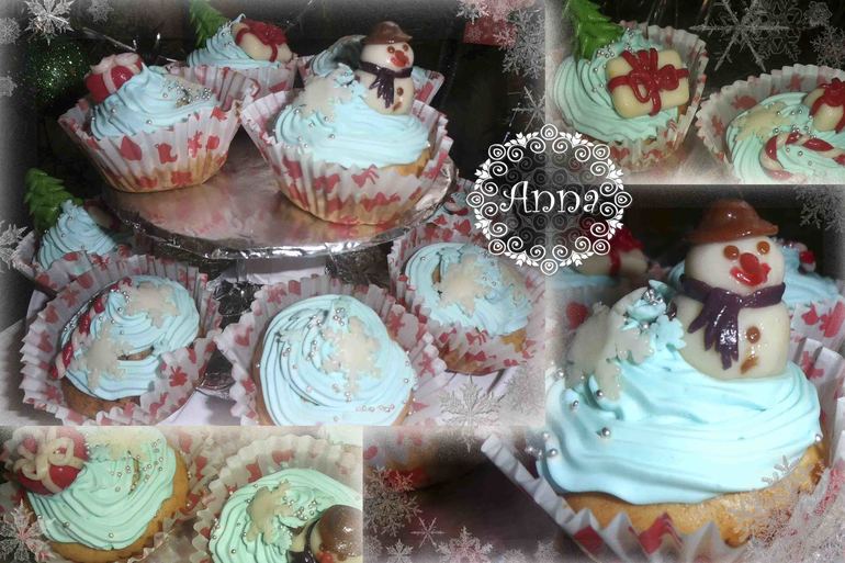 Новогодние капкейки