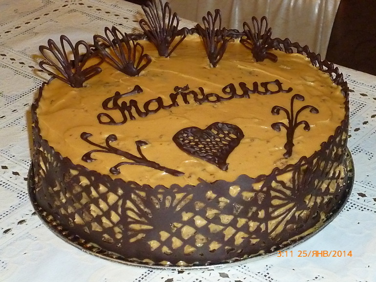 просто тортики на день Ангела маме и себе