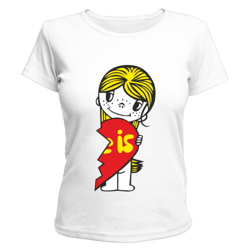 ФУТБОЛКА С ПРИНТОМ КО ДНЮ ВЛЮБЛЕННЫХ! От 550руб!