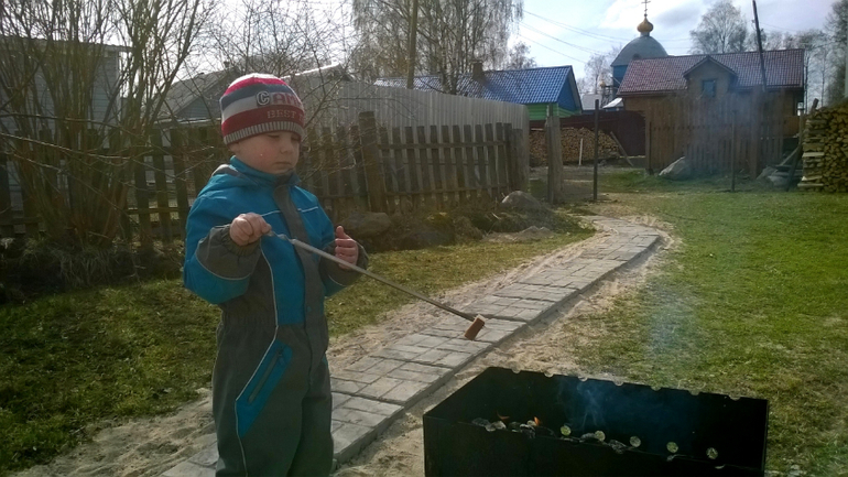В деревне