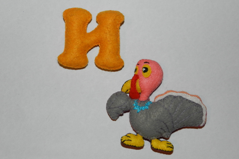 Алфавит из фетра с животными!