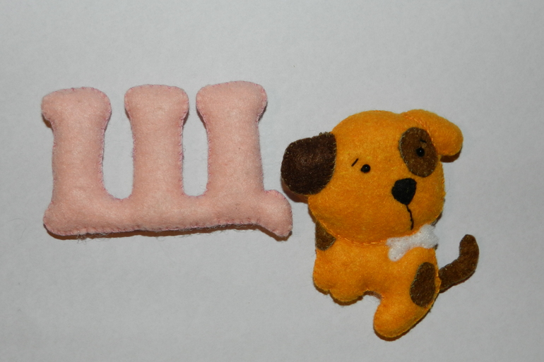 Алфавит из фетра с животными!