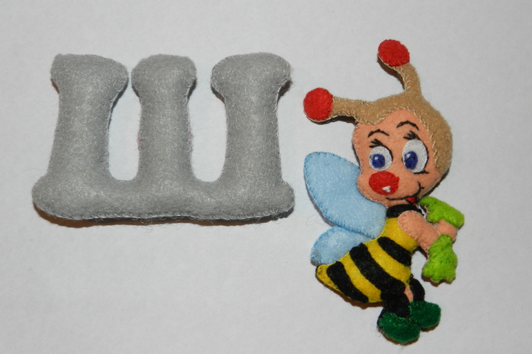 Алфавит из фетра с животными!