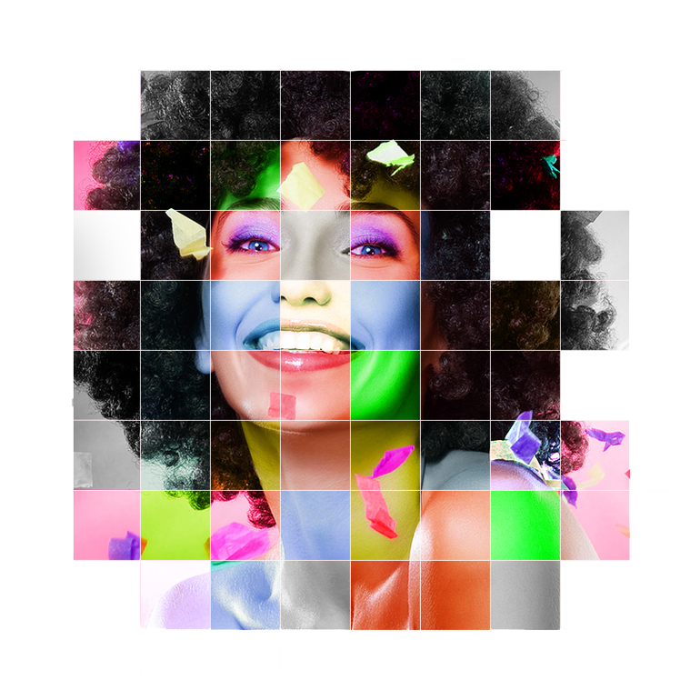 Контрольное задание № 41. "Цветная сетка на фотографии"