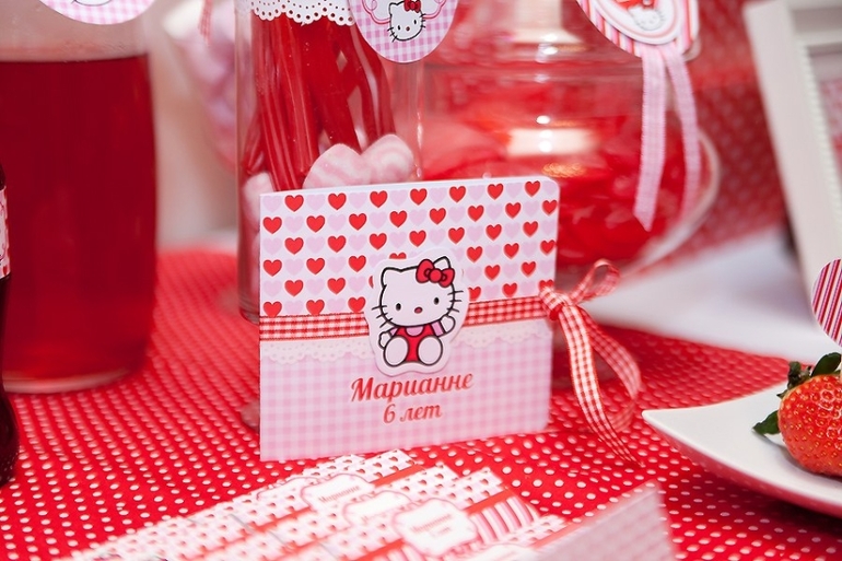 Оформление День Рождения в стиле Hello Kitty в День Всех Влюблённых