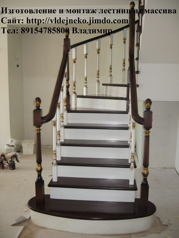 Лестницы из массива под Ключ