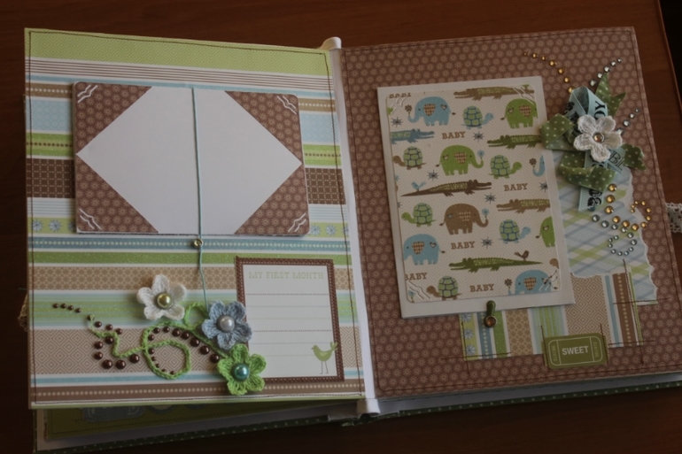 Альбом для мальчика о первом годе жизни