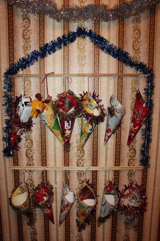 Адвент-календарь и письмо от дедушки Мороза!!!!!!