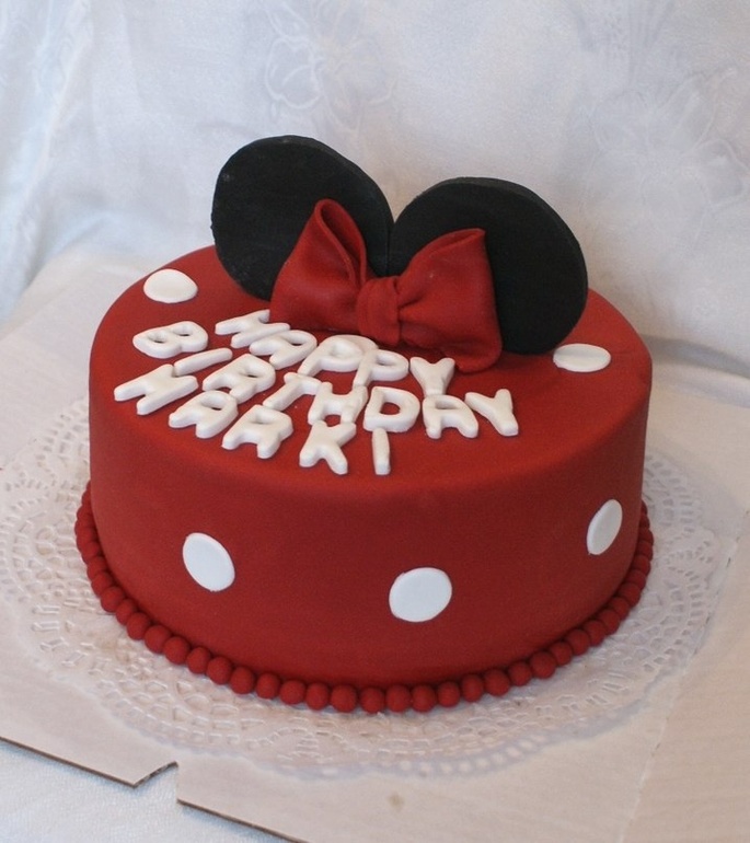 Тортик с Минни-ушами