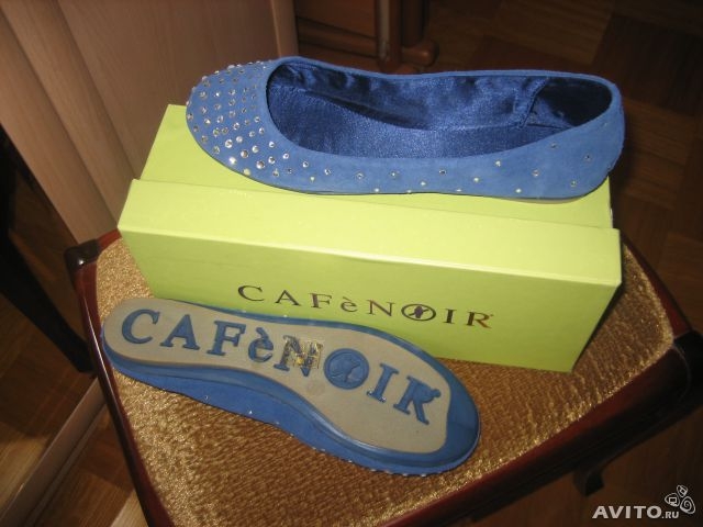 Балетки Cafe Noir  100% ИТАЛИЯ,25 см стелька, 38 размер, 2 500 рублей