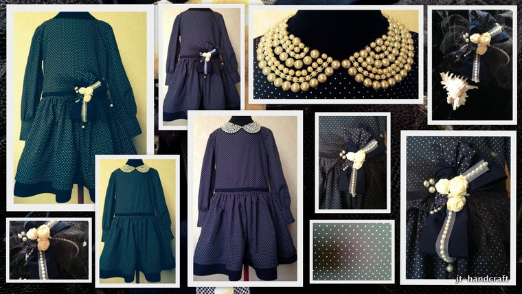 Платье для девочки "Винтаж" (индивидуальный заказ)