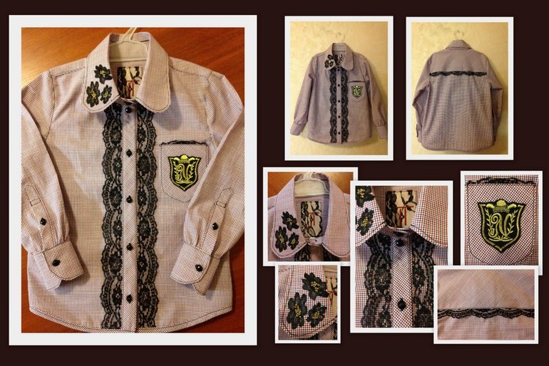 Рубашка для девочки "Колледж-2"