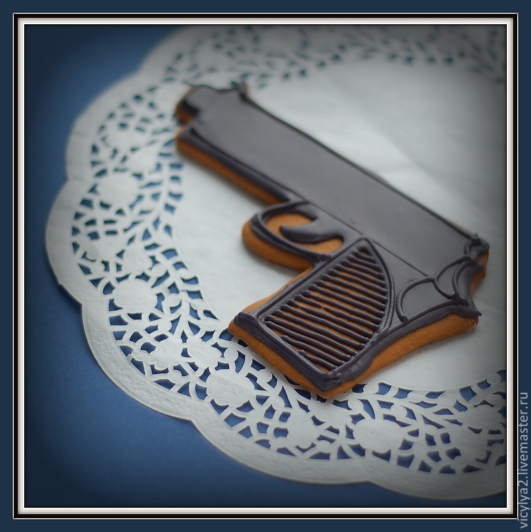 Пряничный пистолет на 23 февраля!