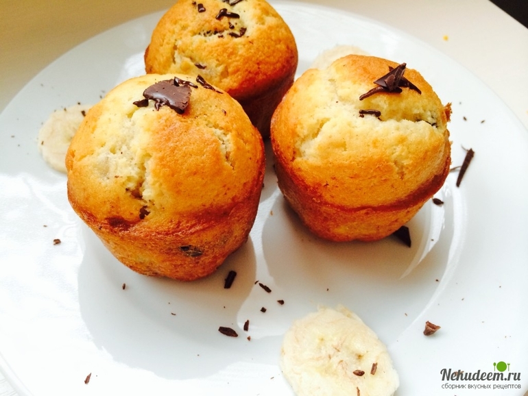 Маффины с бананом и шоколадом запись пользователя Олеся