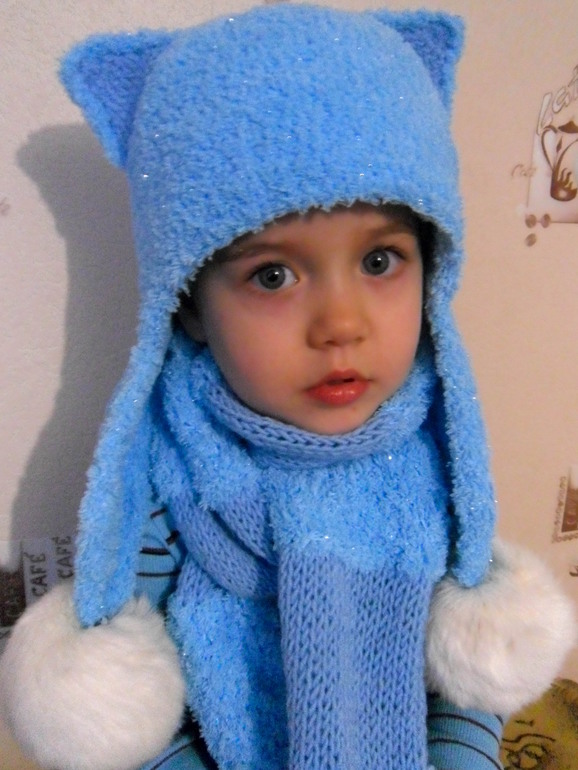 Тёплый комплектик для девочек