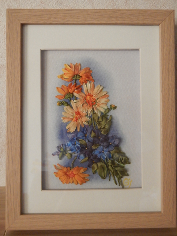 Картины вышитые шелковыми лентами