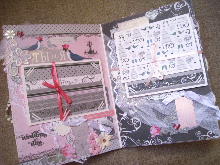Красивый и элегантный свадебный альбом ручной работы! Продается!