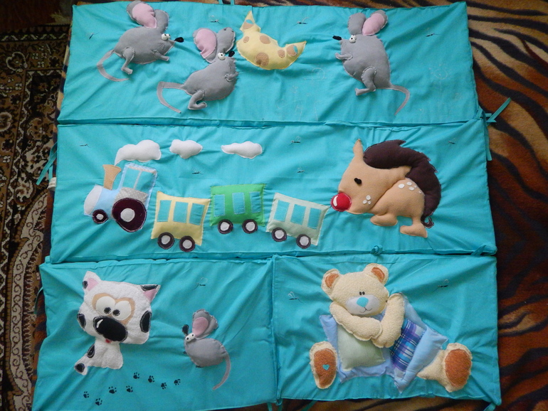 борта для детских кроваток ручной работы!!!