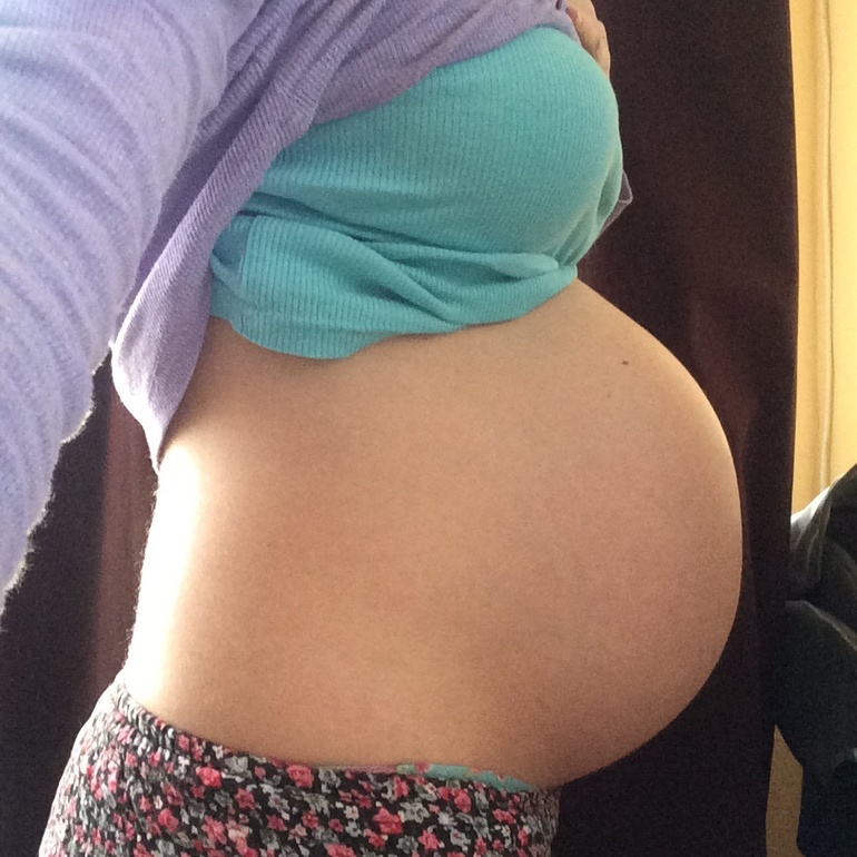 Подскажите,пузик не опустился еще?