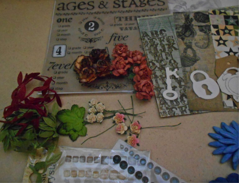 Мой сине-бежево-коричневый мужской конвертик