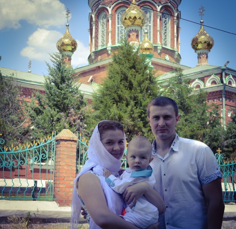 Вот и мы совершили таинство крещения!!!