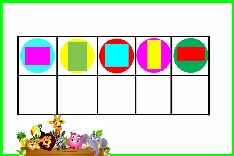 Развиваем логику,учим цвета,изучаем геометрические фигуры)