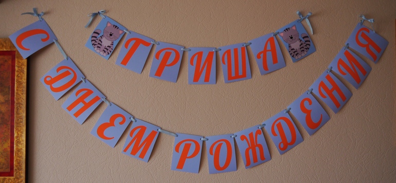 Декор дня рождения Котики