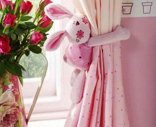 Идеи подхватов для штор в детскую
