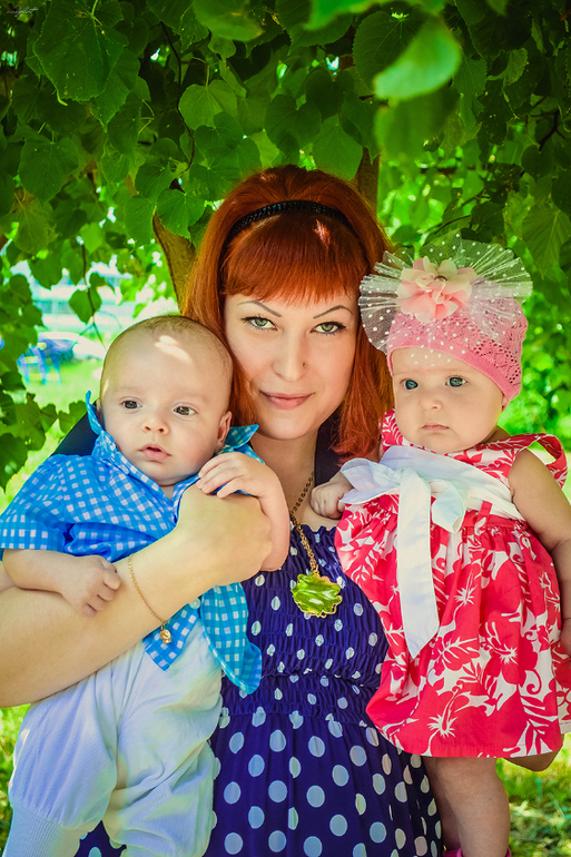 Покрестили малышастиков))