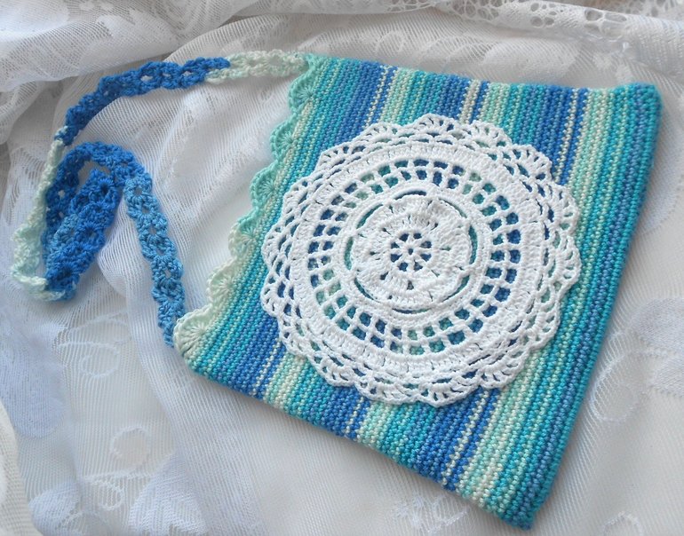 сумочка детская  15х15 см в морском стиле