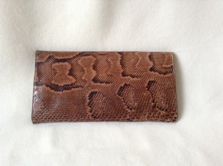 Клатч из натуральной кожи питона