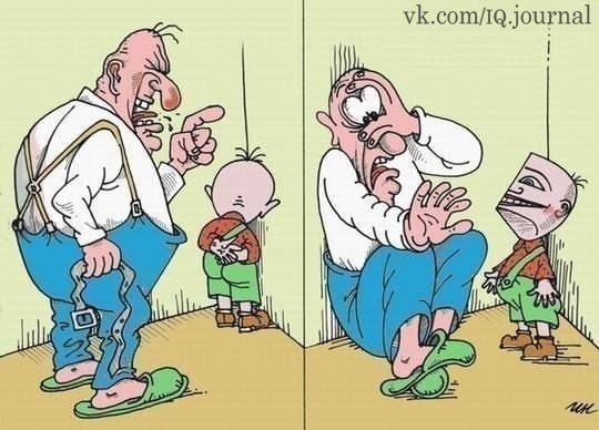 Забава. Тут недавно тема была про ставить или нет в угол...